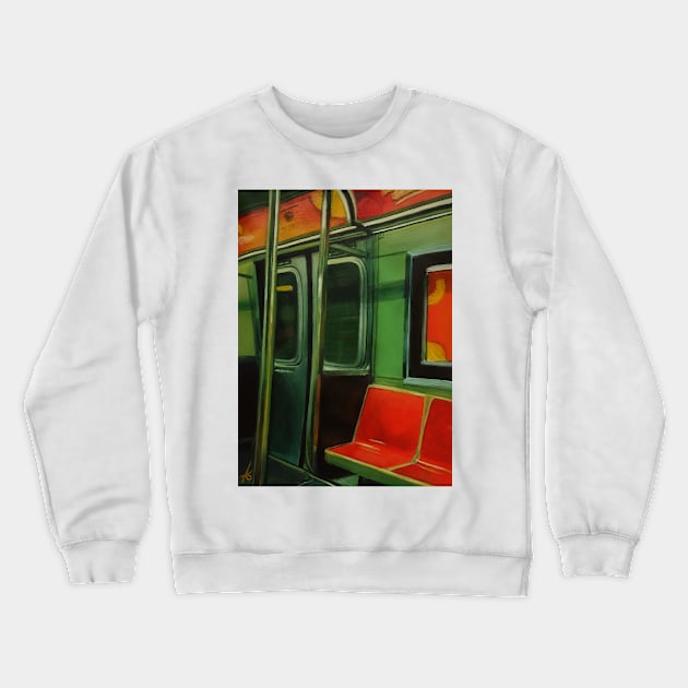 Public transportation Crewneck Sweatshirt by andjicu